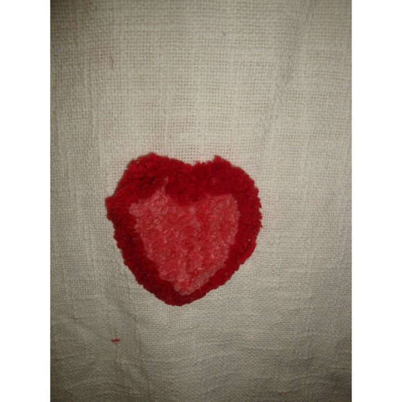 New Rachel Roy 50 x 60" Woven Throw Blanket Tassels Raised Red & Pink Hearts - Picture 2 of 5